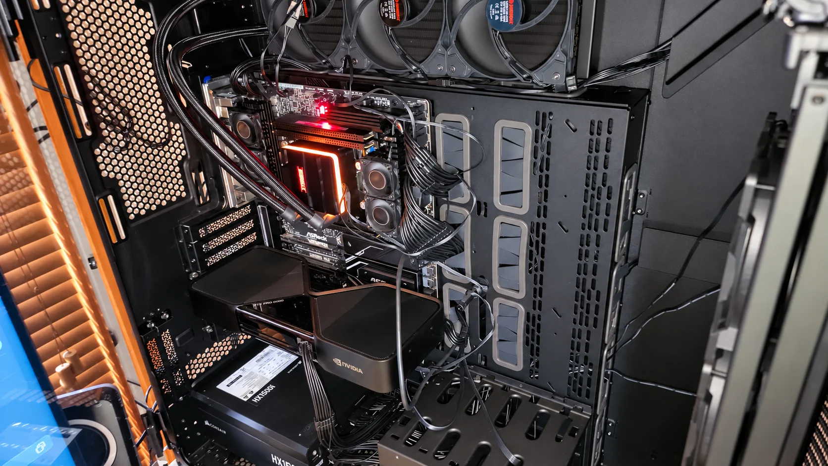 Interior view of the Project Keystone workstation
