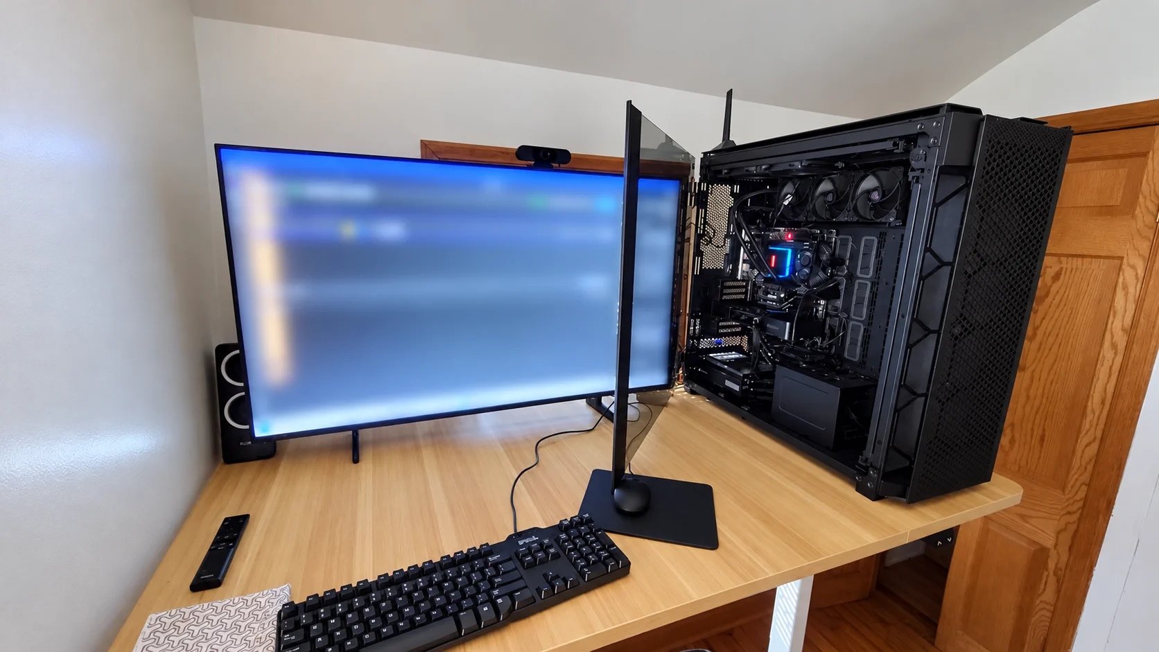 Wide view of the Project Keystone workstation setup